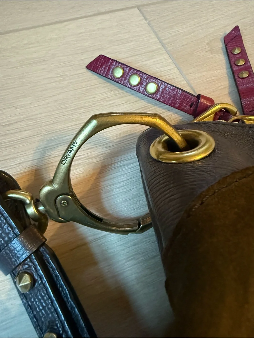 orYANY Nikki Suede & Leather Satchel